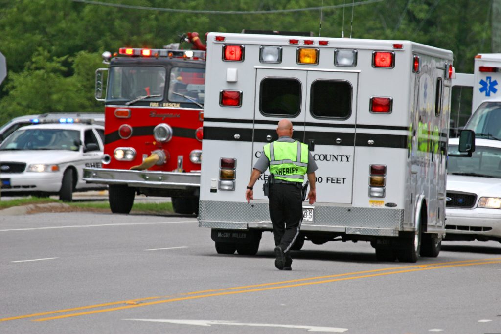 Truck Accident Scene 